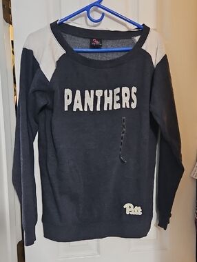 NWT Women's Campus Heritage Juniors Size Medium Pitt Panthers Sweatshirt